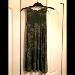 Sleeveless green sundress